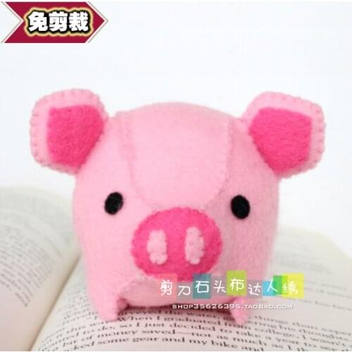 DIY children toy 3D pig * doll Fabric Felt kit Non-woven cloth Craft DIY Sewing set Handwork Material DIY needlework supplies