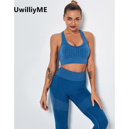 UwillyME Sport Bras Women Tank with Shelf Built In Bra Crop Top with Removable Padding Longline Sports Bra for Workout Lounging
