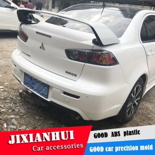 For Lancer Spoiler 2013-2018 Mitsubishi Lancer EVO Spoiler ABS plastic Material Car Rear Wing Color Rear Spoiler