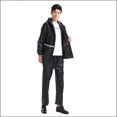 Reflective Impermeable Raincoat Women Men Suits Outdoor Motorcycle Rain Coat Waterproof Poncho Hooded Regenjacke Rain Gear DK50