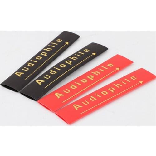 24Pcs Audiophile Heat Shrink Tube 10mm Insulated Sleeving Tubing For Speaker Interconnect Audio Cable DIY