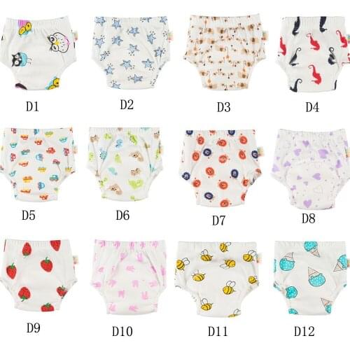 Big Discount[ 10pcs A Pack ] 100% Cotton Training Pants Embroidery Designs Baby Trainers Baby Wears Training Underwear