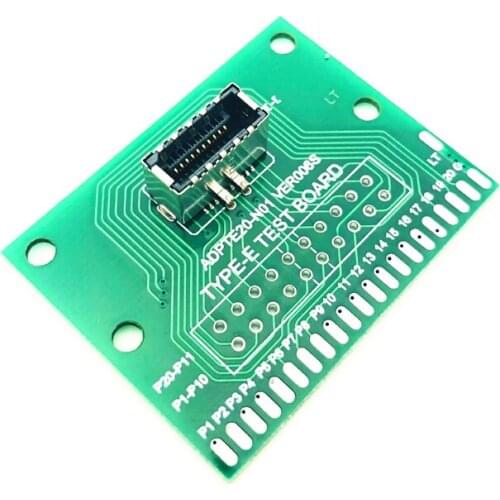 TYPE-E Test Board TYPE E Female Port Universal Board USB 3.1 20pin Test Card Adapter for USB3.1 Front Panel Cable Test PCB Board
