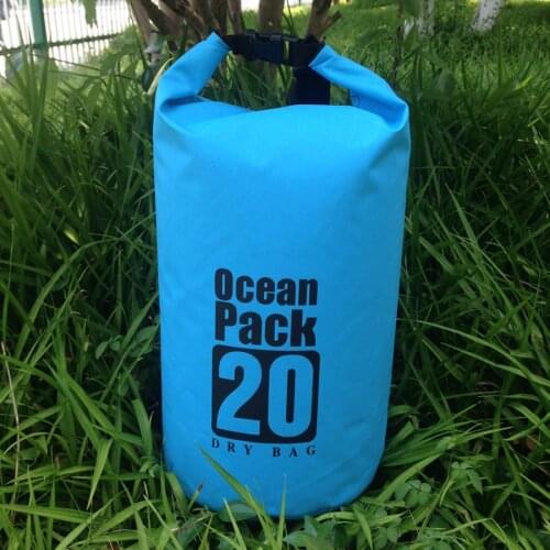Waterproof Bags 20L Outdoor Drifting Beach Bucket PVC Tarpaulin Barrel Pouch Sack Kayaking Dry BAG