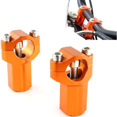 1-1/8" 28.6mm CNC Handlebar Clamps Riser for KTM 50 SX Junior Mini 525 MXC Desert Racing 640 LC4 Adventure R