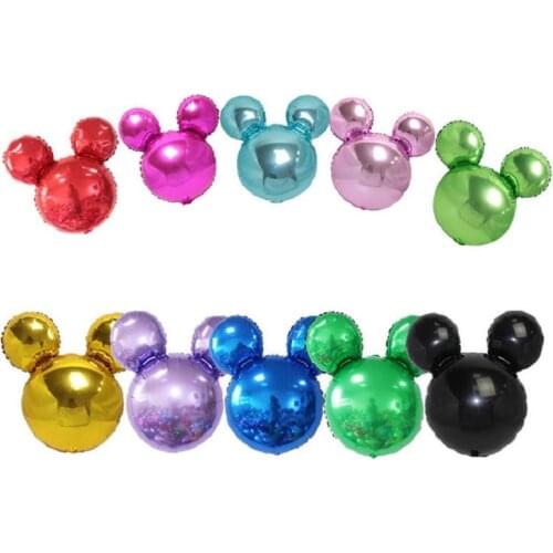 1pc Mini Mickey Head Aluminum Foil Balloons Minnie Mickey toys 30x45cm Cartoon Balloon Children Birthday Party Decoration
