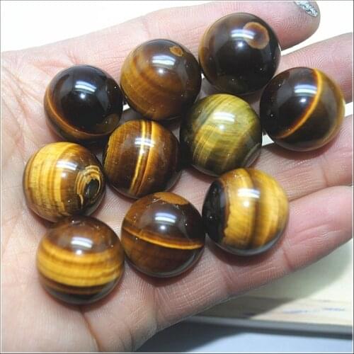 1pc Natural Yellow tiger eye gem stone round ball size 20mm NO HOLE good quality fashion stone decoration or display items