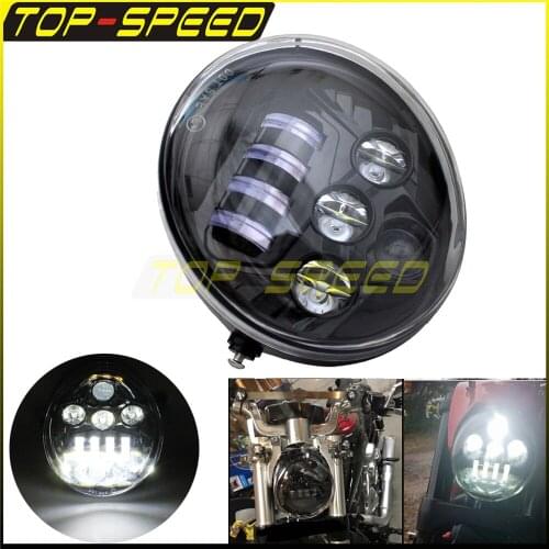 10-32V 60W Motorcycle Black Projector DOT Angle Eye DRL Headlamp For Harley VRSCSE VRSCSE2 VRSCR VRSCX VRXSE