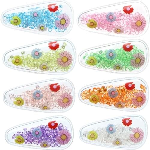 10pc Sequins Shaker Transparent Without Clips Making for Hairdressing Hair accessories DIY Hairpins Children Girls,10Yc11223