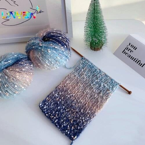 100g gradient wool yarn Baby sweater fashion knitting yarn for crochet fiber wool Mohair scarf line hand knitting needle t4