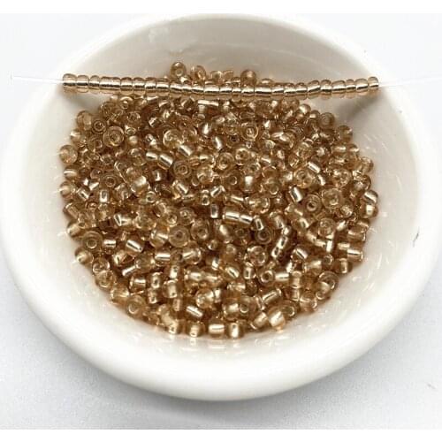 15g 2--4mm Unreal Color Filled with Silver Rice Beads Charm Czech Glass Seed Beads for Jewelry Making DIY Bracelet Necklace #16