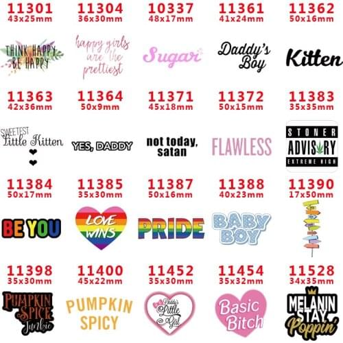 2018 new arrival Free shipping 30 pcs/package printed resin planar flat-back resins for Hair Bow Decoration PR10337