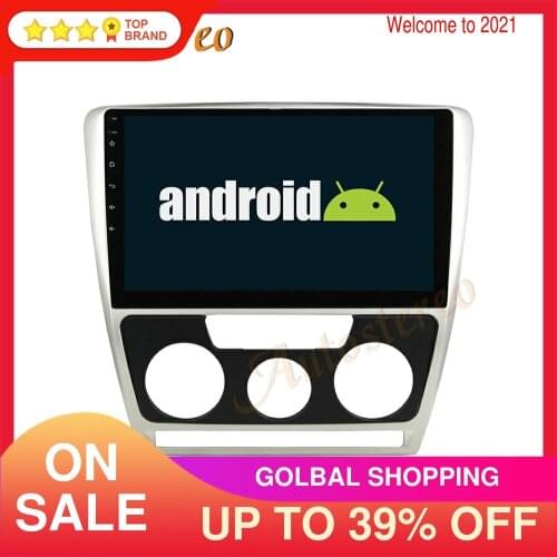 Android 9 8 Core Car Radio Player GPS Navigation For Skoda Octavia MT 2010+ Auto Stereo Headunit Multimedia Player No DVD Player