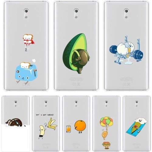 Phone Case For Nokia 7 Plus X6 Case Silicone Funny Avocado Banana Kawaii Ice Cream Egg Soft Back Cover For Nokia 1 2 3 5 6 8