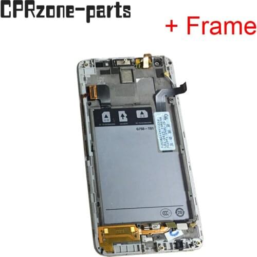 Black / White + Frame For Huawei Honor 3X G750 G750-U10 G750-T01 G750-T00 LCD Display With Touch Screen Digitizer Assembly
