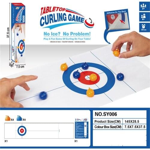 Elite Sportz Childrens Educational Board Game Toy Table Curling Ball Bowling Indoor Leisure Family Table Toy