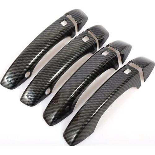 Exterior Car Door Handle Cover Bowl Sticker Moulding Trim for Audi Q7 2016 2017 2018 2019 Styling