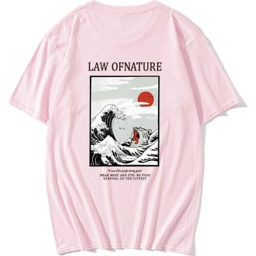 Men Japan Style Cat Printed T-Shirt 2020 New Men Summer Fashion Streetwear O-Neck High Street Tees Cotton Couple Oversize Tops