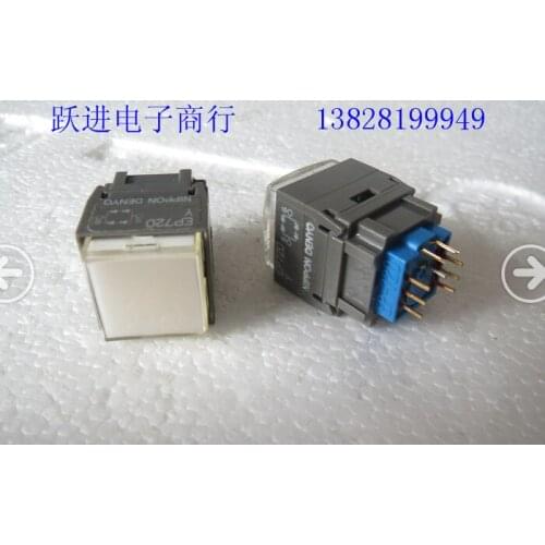 Imported Japan DS EP720Y military grade reset switch with LED lights Goldplated 9 pin push button switch