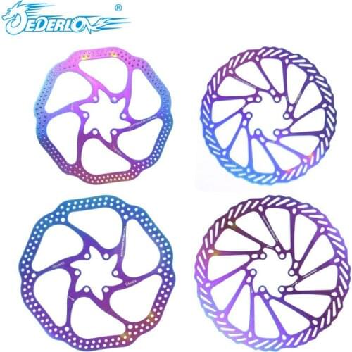 Jederlo Bicycle Colorful Mountain Bike Six Nails Hollow Disc Brake Disc HS1/160/G3/180