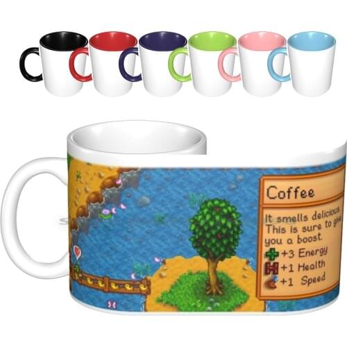 Stardew Valley Coffee With Ducklings Ceramic Mugs Coffee Cups Milk Tea Valley Coffee Right Handed Duck Ducklings Leah Creative