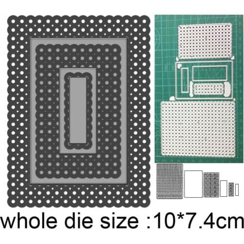 Lace Background Frame New 2021 Metal Cutting Dies for Scrapbooking Paper and Card Making Decorative Embossing Die Cut Craft dies