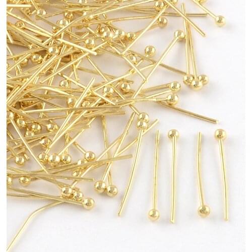 10000pcs 14/16//20/25/30/32mm Brass Ball Head Pins Golden DIY Jewelry Making Accessories Handicrafts school and office supplies