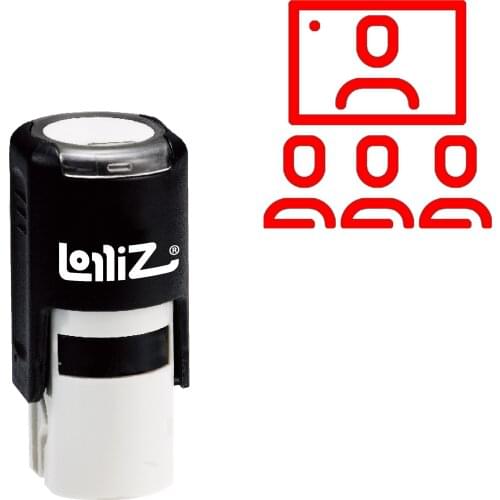 LolliZ Conference Self-Inking Rubber Stamp - Modern Symbol Series