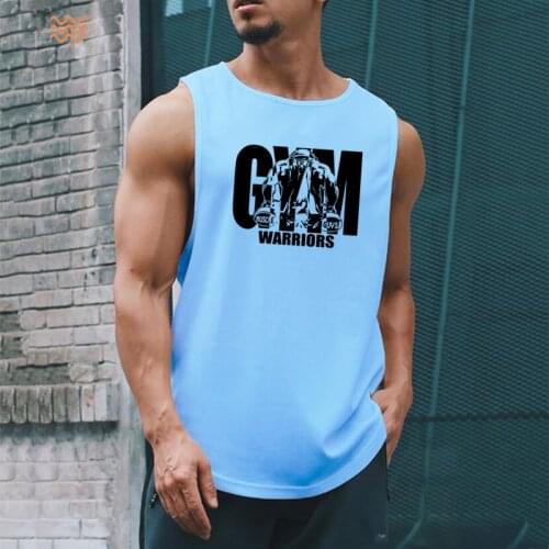 Muscleguys Bodybuilding Stringer Tank Top Men Mesh Gym Sleeveless T-shirt Men Fitness Vest Singlets Sportswear Workout Tanktop