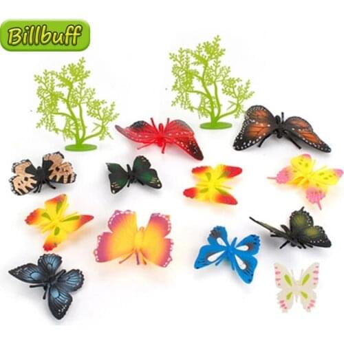 Simulation Amphibian Animals Model Toy Set Spider Butterfly Centipede Lizard Action Figures Educational Toy for Children Figures