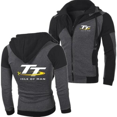 2020NEW Brand Isle of Man TT hoodie Design Print Fleece Men Zipper for Suzuki Sweatshirts Casual Men Hoodie Tops