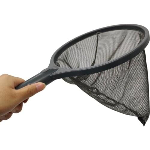 Small Pool Skimmer Net Leaf Rake Catcher with Deep Fine Mesh Bag Plastic Frame for Fast Cleaning Easy Debris Pickup Removal Swim