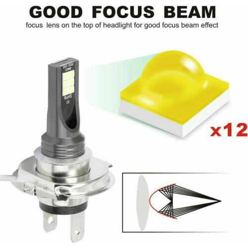 Newest 2pcs H7 Car Fog Light 3030 12 LED DC12V-24V 24W IP65 Waterproof LED Car Driving Headlight Bulbs Vehicle Replacement