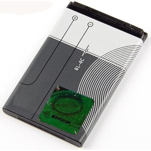 Original BL-4C phone battery for Nokia 6100 6300 6125 6136S 6170 6260 6301 7705 7200 7270 8208 BL4C 860mAh