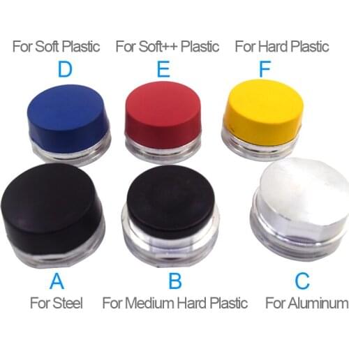 Pneumatic Hammer Hand-held Air Palm Hammer 6 Different Hardness Tips Kit Set For Plastic Steel Rubber strip Tips Head