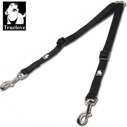 Truelove Dog Leash Double Leashes Running Walking Pet Nylon Adjustable Leashs Trainer Dogs for Two Dog Medium Small Large Dogs