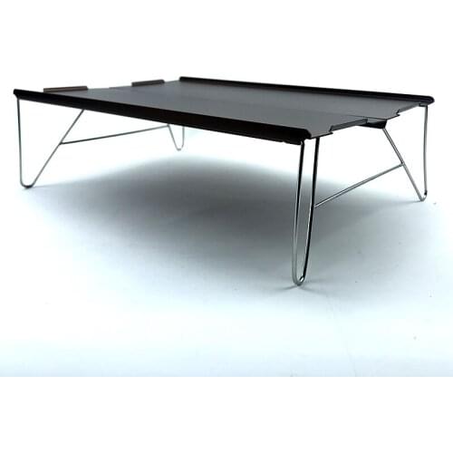On Sale Aluminum Alloy Portable Table Outdoor Furniture Foldable Folding Camping Hiking Desk Traveling Outdoor Furniture Table