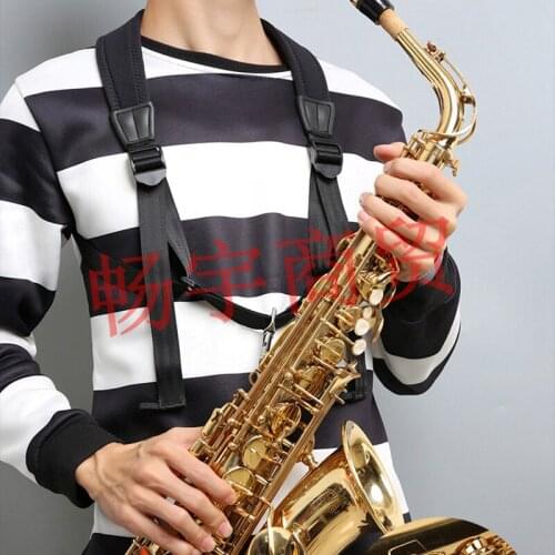 Light-weight Adjustable Saxophone Sax Neck Strap Cotton Padded with Hook Clasp Saxophone Braces band Saxophone Accessories parts