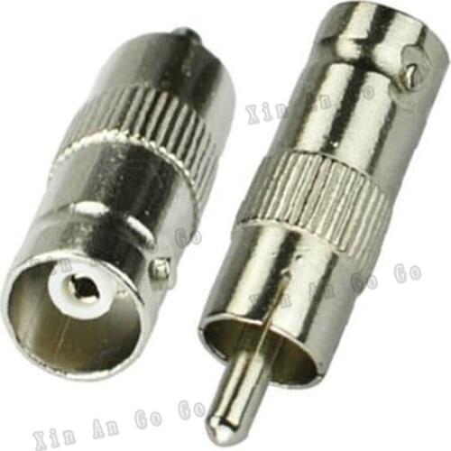 RF coaxial coax adapter BNC to RCA TV connector BNC female to RCA TV male Plug fast ship