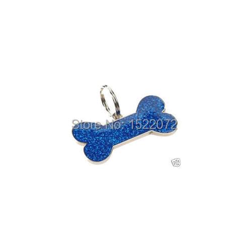 The most popular Blue Glitter Bone Dog Tag best-selling pet id tags low price cheap pet id tag FH890161