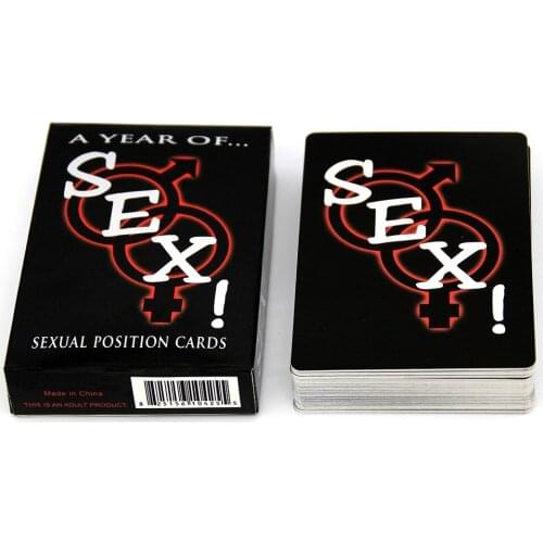 Sexual Positions Playing Paper Cards A Year of Sex for Adults Poker Cards Sexy Game Cards Sets for Couple Game Sex Postion