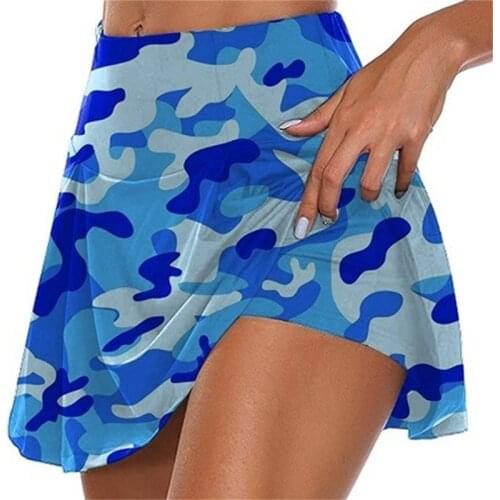 Camo Printed Women Skirt Shorts Cortos Cycling Short Trousers Fitness Jogger Sweat Shorts Summer High Waist Shorts Pantalones