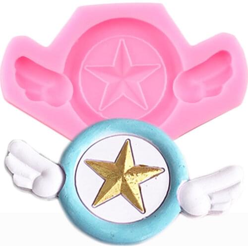 Wings Silicone Molds Cupcake Topper Fondant Mold Baby Birthday Cake Decorating Tools Candy Polymer Clay Chocolate Gumpaste Mould