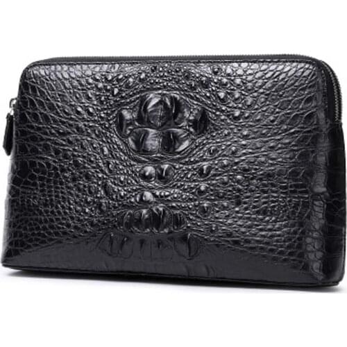 Xingmengda male Hand bagnew crocodile leather large capacity business Combination lock male Hand caught men clutch bag