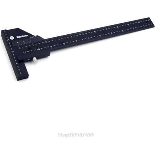 T Type High Precision Multifunctional Woodworking Ruler Scriber Measurement Carpentry Marking Gauge Carpenter N16 20 Dropship
