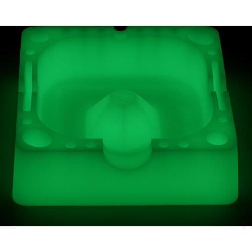 Extra Thick Silicone Ashtray Smokeless Round Ash tray Smoke Swirl (Food Grade Silicone) Safe Glass Holds