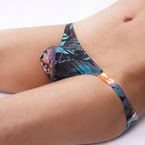 Sexy Mens Briefs Underwear Man Printed Panties Breathable Pouch Underpants Male Briefshorts Bikini Slip Ropa Interior Hombre