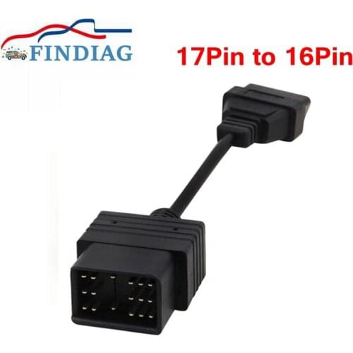 OBD2 Extension Cable For Toyota 17Pin Male Connector to OBD2 16Pin Female Auto Car Diagnostic Adapter 17pin to 16pin