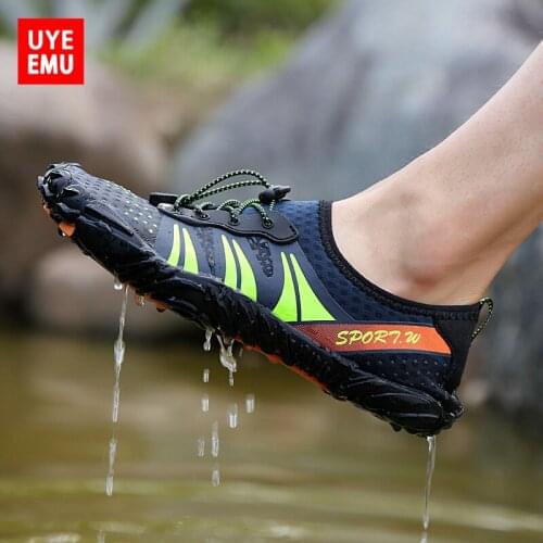 UYEEMU 2021 Summer New Outdoor Mens & Womens Wading Shoes Quick-Drying Non-Slip Fishing Beach Gym Skipping Running Size 35-46