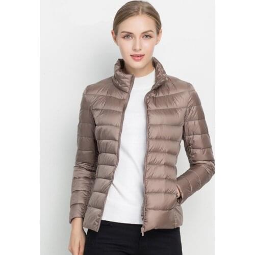 Women Winter Coat 2020 New Ultra Light White Duck Down Jacket Slim Women Winter Puffer Jacket Portable Windproof Down Coat 7XL